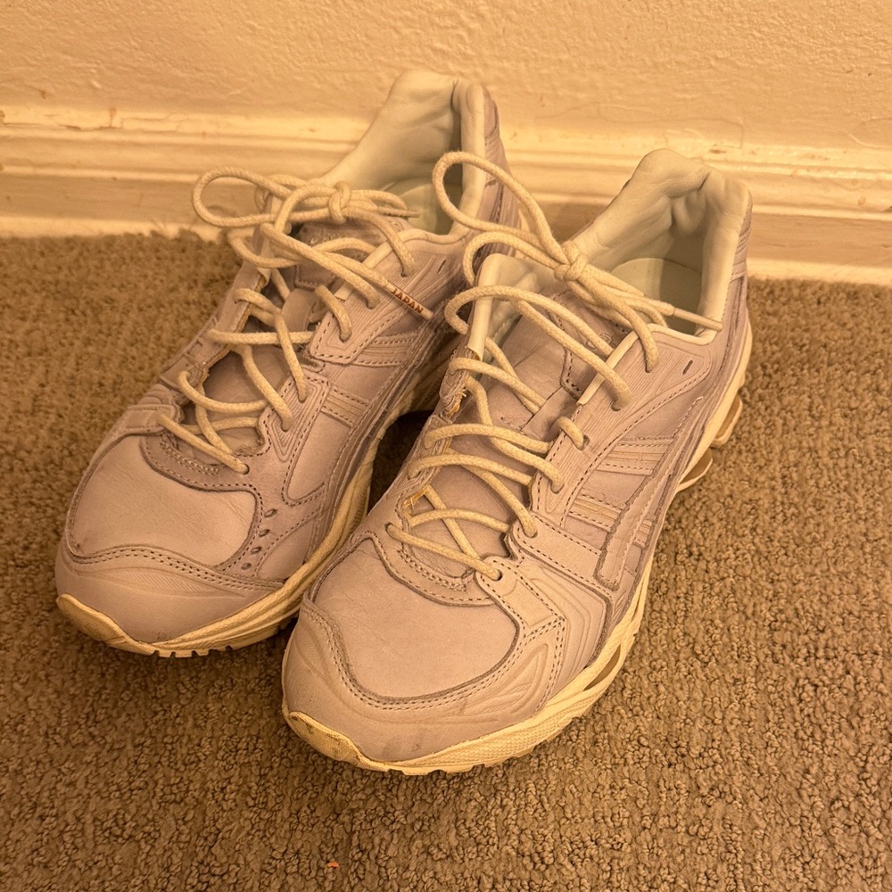Limited Edition Asics Japan Leather Light Gray Athletic Sneakers